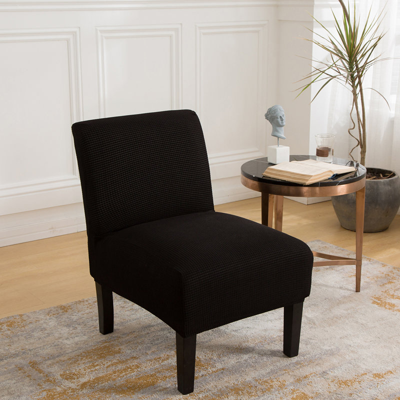 4 Pcs Armless Accent Chair Cover Slipcover Stretch Spandex Water repellent Chair Covers Furniture Protector Covers Removable Washable For Living Room